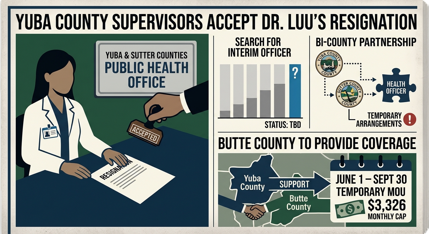 Yuba County supervisors accept Dr. Luu’s resignation as bi-county health officer
