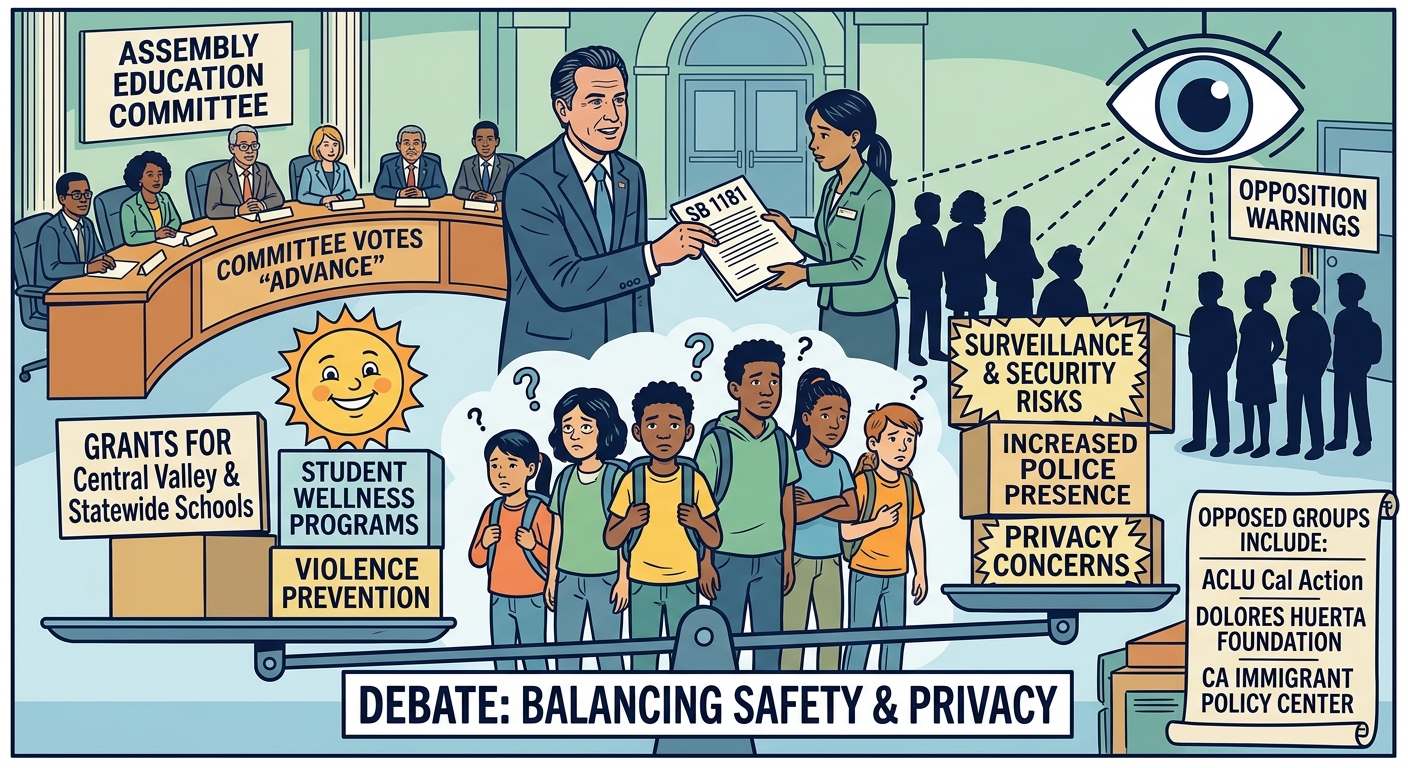 Assembly Education Committee advances SB 1181 despite surveillance concerns