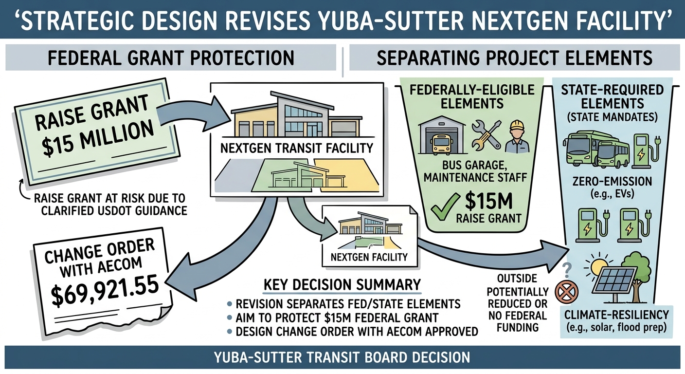 Yuba-Sutter Transit revises NextGen facility design to protect federal grant eligibility