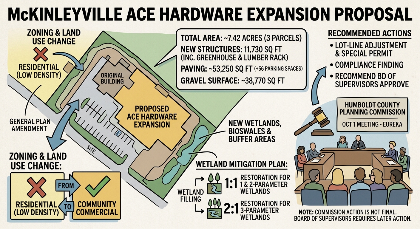 Humboldt Planning Commission to consider McKinleyville Ace Hardware expansion
